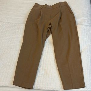 LOFT Brown Tailored Crop Pants